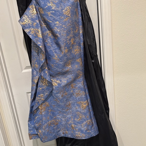 Formal One shoulder light blue/rose gold size 2 - Picture 5 of 8